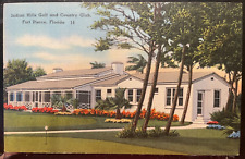 Vintage Postcard 1940's Indian Hills Golf & Country Club, Fort Pierce,  FL picture