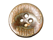 Antique 1920's Abercrombie & Fitch Metal Clothing Button 3/4