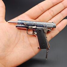 Mini Gun Keychain,1911 Keychain Metal Pistol Keychain for Man,Son,Collector,Him picture