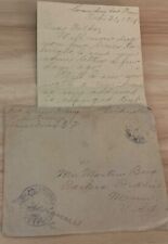 WWI AEF letter 139 Field Hosp. 110 San. Tn, transferred, mumps and diphtheria picture
