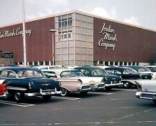 1958 JORDAN MARSH DEPT STORE PHOTO Old Cars Parking Lot (224-Q) picture