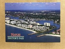 Postcard Naples FL Florida Beach Aerial View Doctor’s Pass Vintage PC picture
