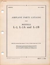 1944 AAF TAYLORCRAFT L-2,A,B AIRPLANE PARTS CATALOG FLIGHT MANUAL HANDBOOK-CD picture