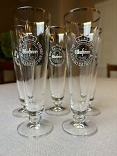 Warsteiner .2L Premium Pilsner Fluted Beer Glasses, Ritzenhoff Cristal, Germany picture