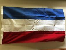 LUXEMBOURG Flag Red White Blue National Dettra Flag + Box Bulldog Vintage 3'x5' picture