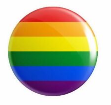 RAINBOW FLAG METAL PIN BADGE BUTTON Lesbian Gay Diversity Pride LGBT Symbol UK   picture