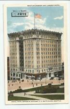 Try the Frye Seattles Newest and Largest Hotel Postcard Vintage Washington WA picture