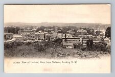 Hudson, MA-Massachusetts, Bird's-Eye View from Bellevue c1905, Vintage Postcard picture