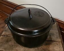 Griswold #9 Cast Iron “Tite-Top” Dutch Oven With Large Logo 1279 & Lid picture