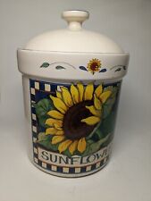 Vintage Susan Winget Sunflower Canister picture