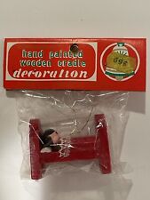 Vintage Commodore Christmas Wooden Ornament Decoration Hand Painted NIP Sealed picture
