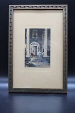 Antique David Davidson Hand Colored Photo The Matchmakers in Frame Signed picture