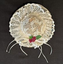 Handmade 6” Lace Hat Ornamental Decoration picture