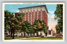Savannah GA-Georgia, Hotel Savannah, Advertising, Antique Vintage c1936 Postcard picture