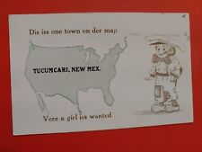 Dis iss one town on der map tucumcari new mex postcard P001E picture