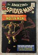 THE AMAZING SPIDER-MAN #28 SEPT 1965 - *KEY* FIRST MOLTEN MAN  **missing ads** picture