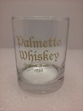 Vtg Palmetto Whiskey 10 Oz Rocks Drink Glass Distillery Barware Bar RARE picture