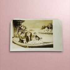 Antique Photograph #1 - Post Card Portrait Of Family On A Boat picture