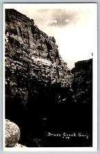 RPPC Vintage Postcard - Brush Creek Gorge - Real Photo - Unposted picture