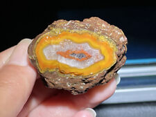 Rough Agate specimen Achat Nodule Chinese Fighting Blood Agate Xuanhua 39g BD23 picture