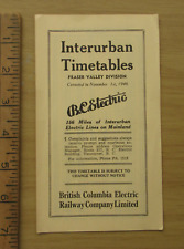 B.C. ELECTRIC Interurban Timetables: 11/1/46 picture
