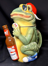 1996 Budweiser Bud Frog Stein CS301 Germany COA Numbered Vintage Beer Bar Deco picture