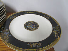 Vintage Sir Winston's Queen Mary Hotel Restaurant Dinner Plates with Gold Trim picture