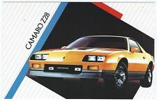 1986 Chevrolet CAMARO Z28 Coupe Dealer NOS Promotional Postcard UNUSED VG+/Ex ^ picture