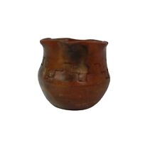 Vintage Native American Clay Pottery Small Wedding Vase Handmade picture