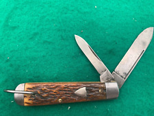 💯REMINGTON 1920-30's FULL Blds SUPER Nice BONE very RARE SWELLEND VINTAGE KNIFE picture