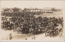 Cavalry Drill c1920s? Unknown Camp RPPC Photo Postcard picture