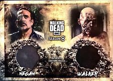 2018 Topps Walking Dead Season 8 NEGAN & WALKER Dual Relic Card #WDR-1 7/10 SSP picture