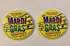 2007 Universal Studios Mardi Gras Pin Button Theme Park Advertising Prop Lot 2 picture