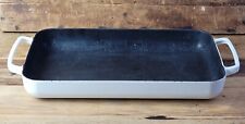 Vtg Colorcast Waterford Ireland #14 White Cast Iron Baking Pan Rare Handles 14x9 picture