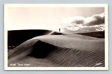 Sawyers RPPC Man on Sand Dunes Washington Real Photo Postcard picture