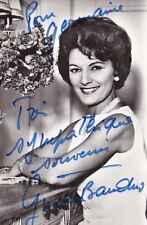 Photography Original On Map Actress Ginette Baudin With Autograph picture
