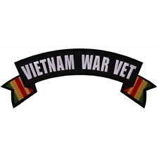 Vietnam War Veteran Large Top Rocker  Patch 11