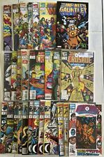 Infinity Gauntlet, Infinity War, Infinity Crusade Comics lot (1991-93) Thanos picture