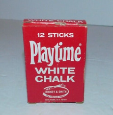 NEAT VINTAGE BINNEY & SMITH PLAYTIME WHITE CHALK 15 CENT BOX picture