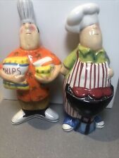 Tracy Flickinger “Masters of the Grill” Certified Int’l Salt and Pepper Shakers picture