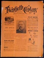 1892 Twentieth Century Weekly Radical Mag. art. Jewish Worship in New York  C342 picture