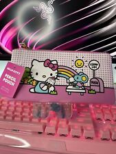 2024 Sanrio Hello Kitty White Pink Rainbow Mouse Sun Pencil Pouch Case Zipper picture