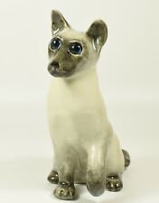 Lovely Winstanley Siamese Cat Size 2 Beautiful Blue Cathedral Glass Eyes  picture