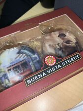 BNW Disneyland Buena Vista Street RedCar Trolley Annual Pass Holder Ornament Set picture
