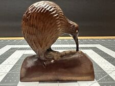 Vintage Wood Carved Kiwi Bird Sculpture Figurine Animal Nature Rainbow Springs picture
