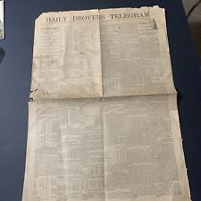 Antique 1890s Daily Drovers Newspaper KC Stockyard BC Avalanche Ed Noland Crime picture