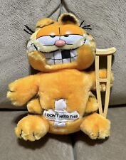 VTG 1978, 1981 Garfield Plush With Crutch I Don’t Need This Dakin picture