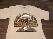 Royal Gorge Worlds Highest Suspension Bridge Medium Off White Cream T Shirt picture