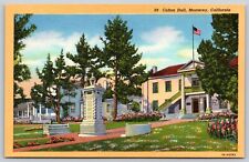 Postcard 89, Colton Hall, Monterey CA linen N116 picture