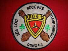 Vietnam War Patch USMC 3rd Marine Division KILO 4-12 Camp CARROLL At DONG HA  picture